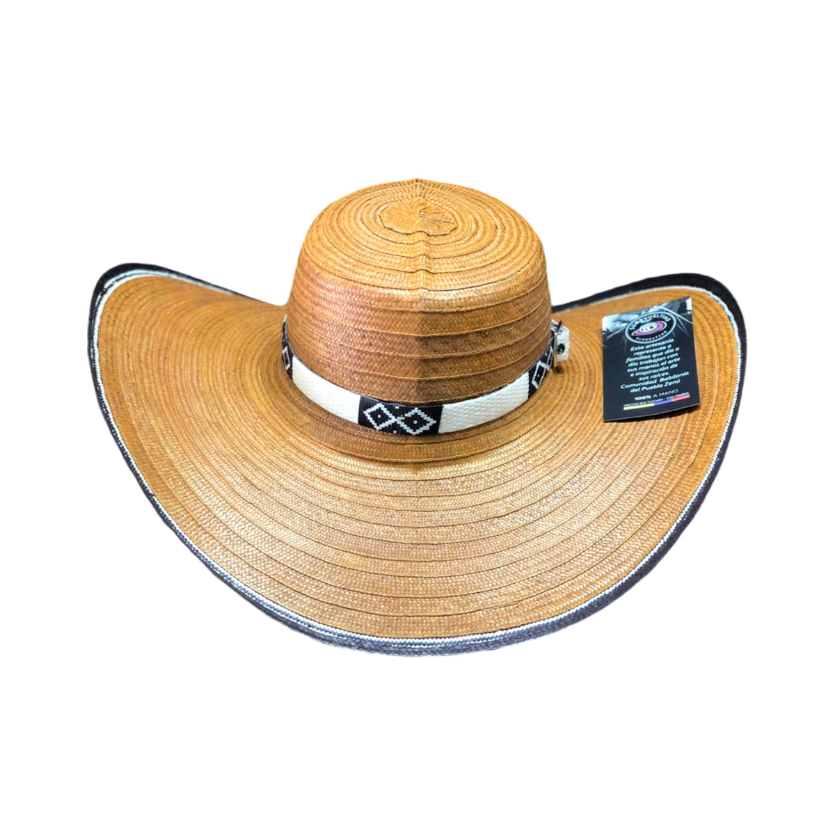 Sombrero Marrón 23 Fibras Diseño Extrafino