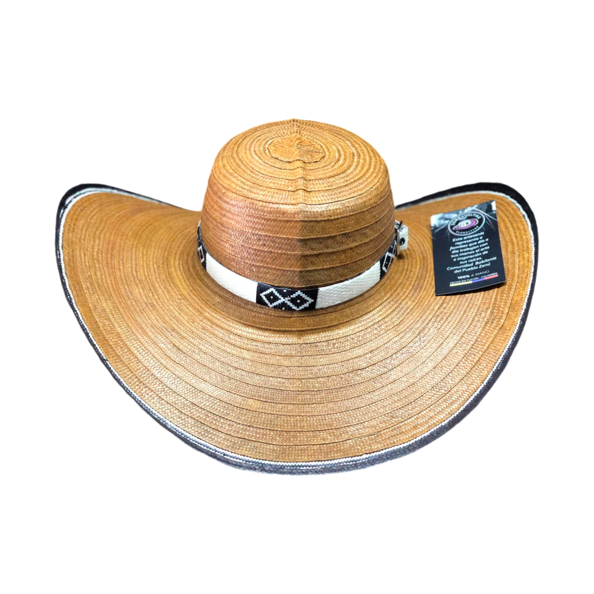 Sombrero Marrón 23 Fibras Diseño Extrafino
