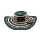 Sombrero 15 Fibras Diseño Tradicional Verde