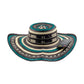 Sombrero 15 Fibras Diseño Tradicional Verde