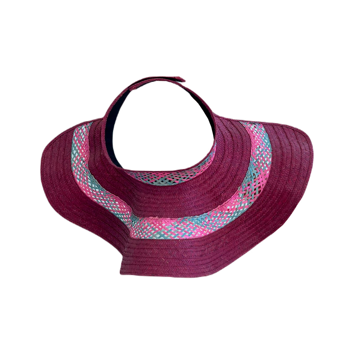 Visera Exclusiva Artesanal Morado Calada