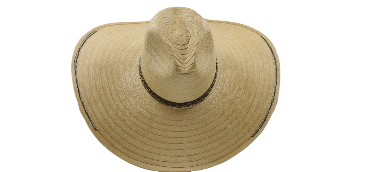 Sombrero 19 Fibras Hormado Diseño Crudo