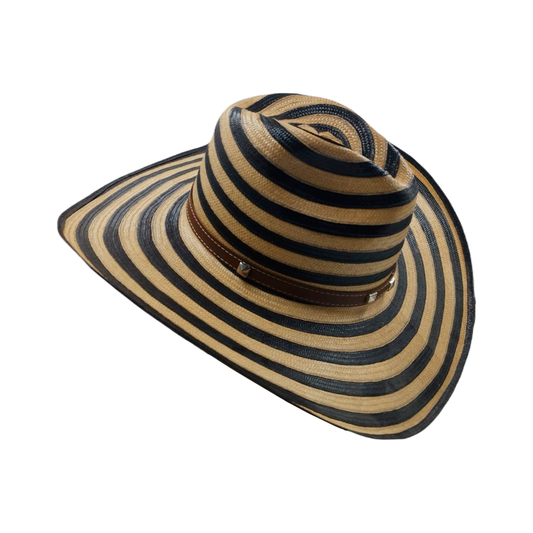 Sombrero 19 Fibras Hormado Diseño Cebra