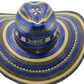 Sombrero 19 Fibras Hormado Azul