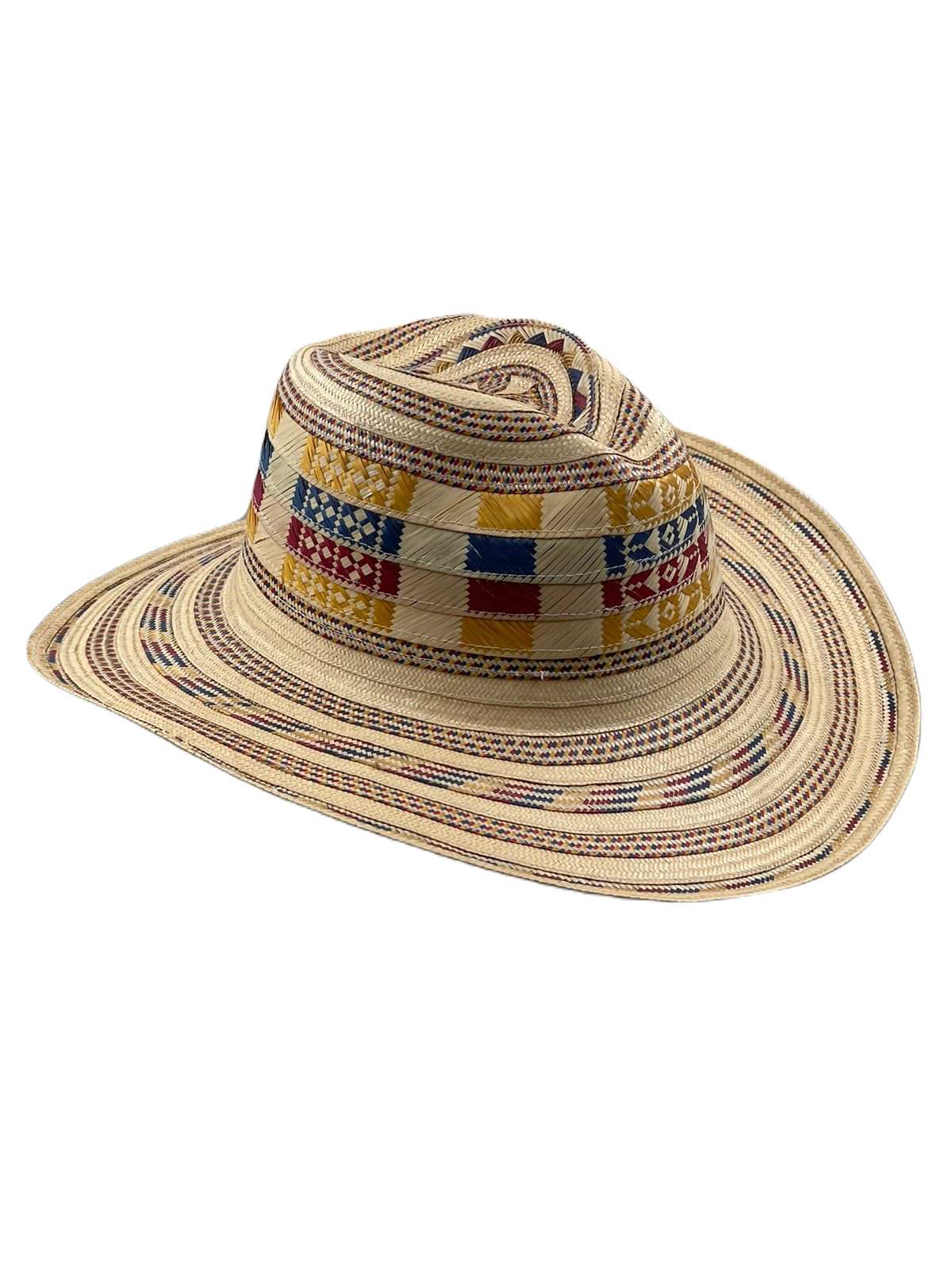Sombrero Panameño Tricolor Exclusivo
