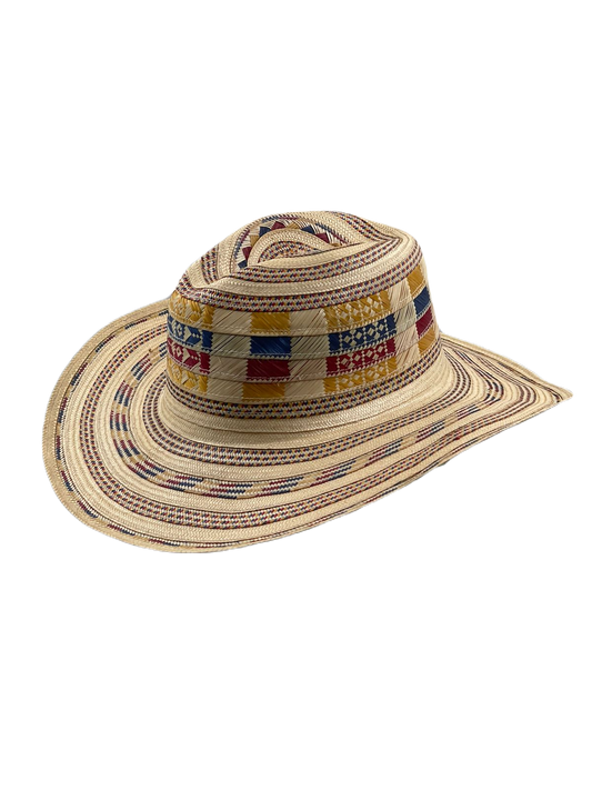 Sombrero Panameño Tricolor Exclusivo