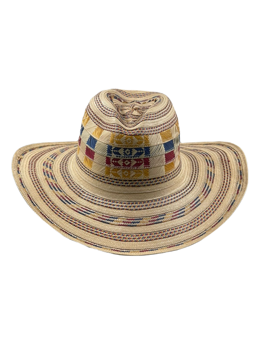 Sombrero Panameño Tricolor Exclusivo