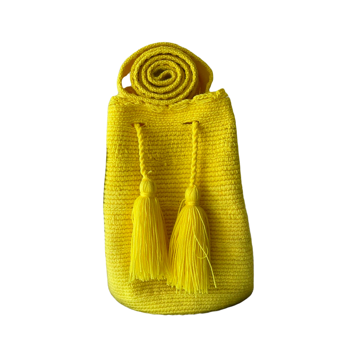 Mochila Unicolor Mediana Diseño Artesanal