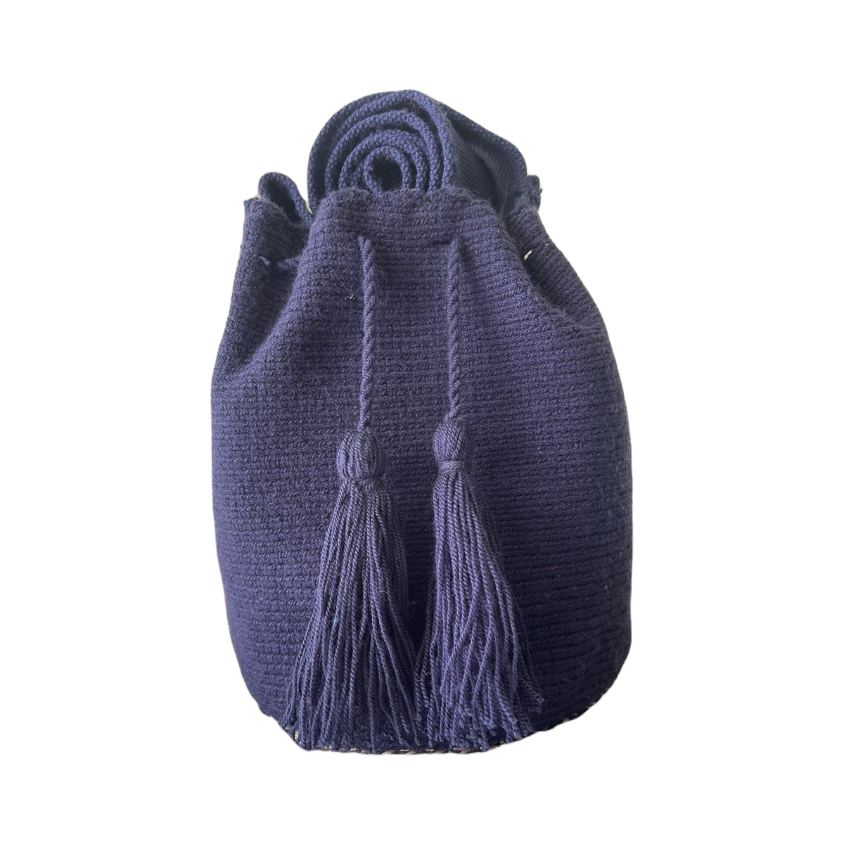 Mochila Unicolor Mediana Diseño Artesanal