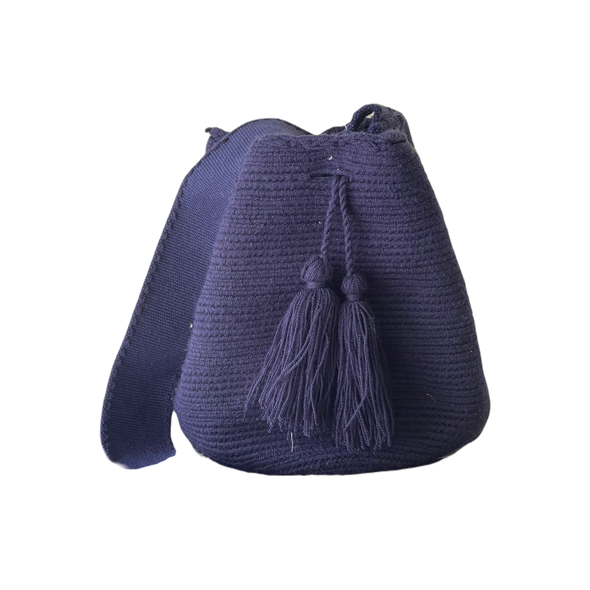 Mochila Unicolor Mediana Diseño Artesanal