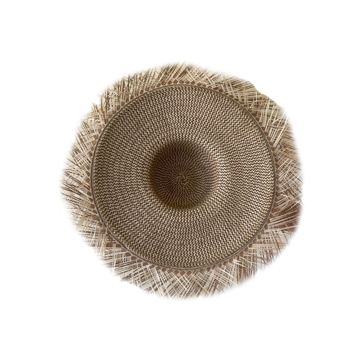 Pava con Flecos Artesanal Cruda Diseño M