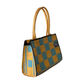 Bolso Ajedrez Exclusivo Dorado Azul
