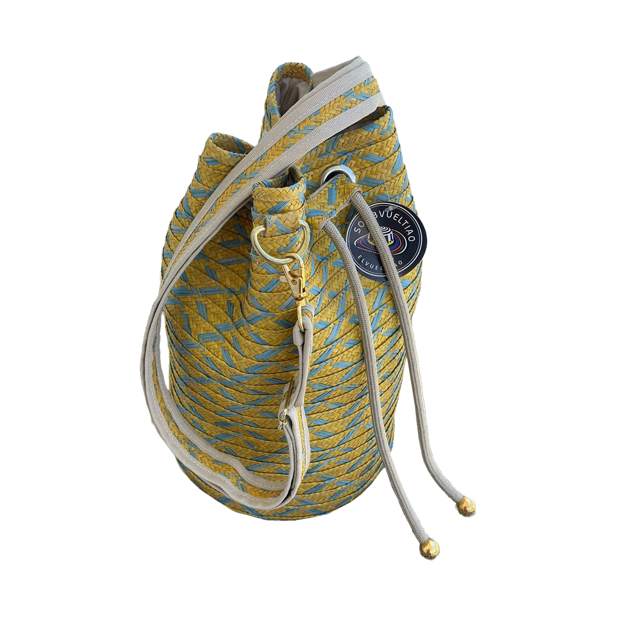 Mochila Caña Flecha Exclusiva Diseño Dorado