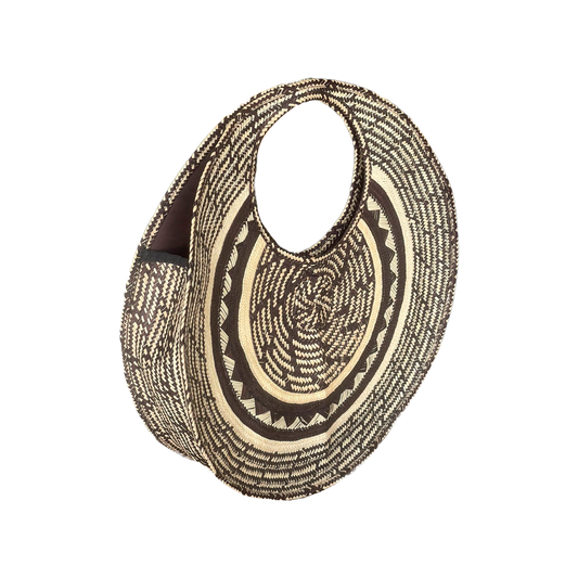 Bolso Diseño Disco Caña Flecha a Mano