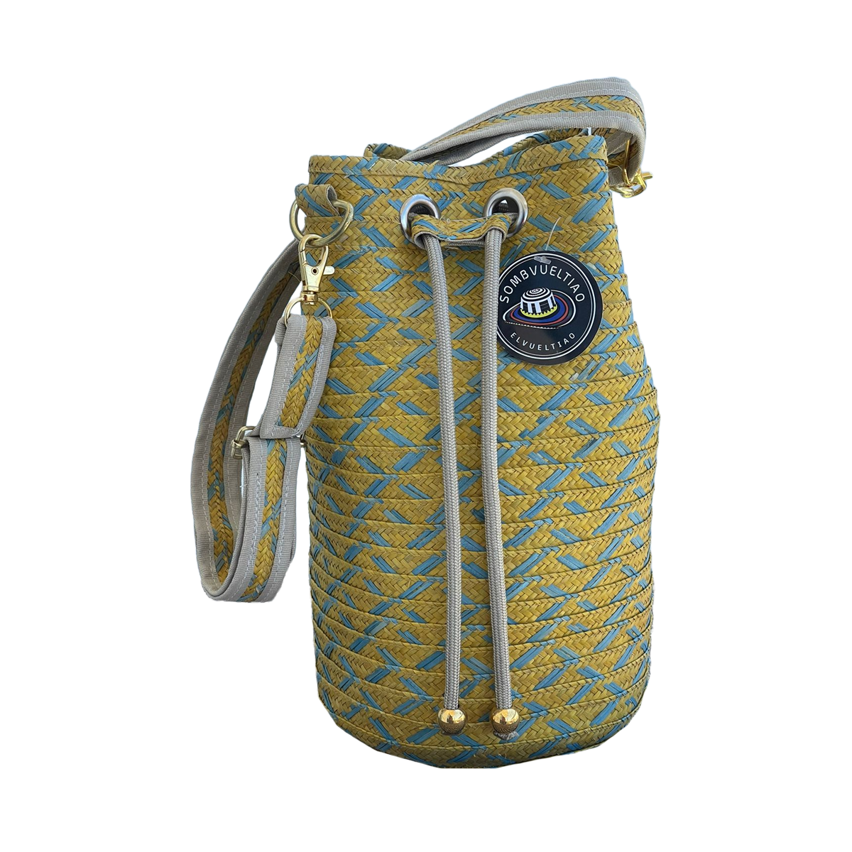 Mochila Caña Flecha Exclusiva Diseño Dorado