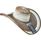 Sombrero Exclusivo Marrón con Figuras Línea Tierra