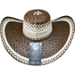 Sombrero Exclusivo Marrón con Figuras Línea Tierra