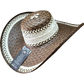Sombrero Exclusivo Marrón con Figuras Línea Tierra