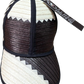 Gorra Artesanal Exclusiva Diseño Beige y Negro