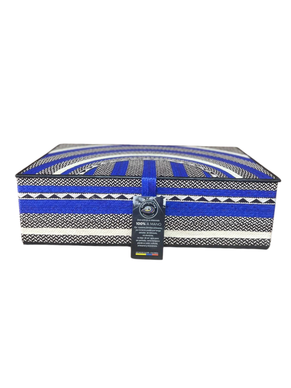 Estuche Especial Azul Exclusivo para Sombrero Vueltiao