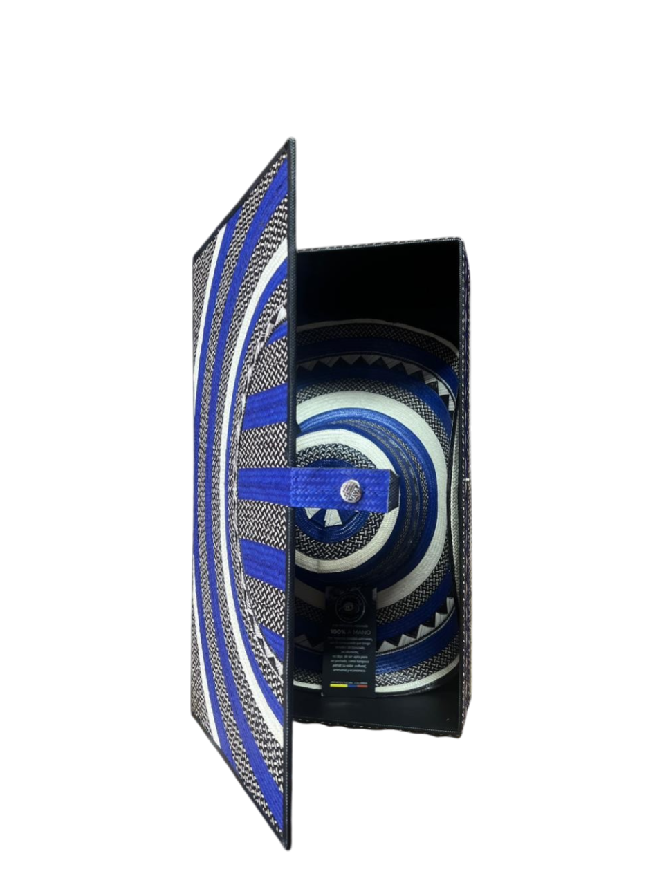 Estuche Especial Azul Exclusivo para Sombrero Vueltiao