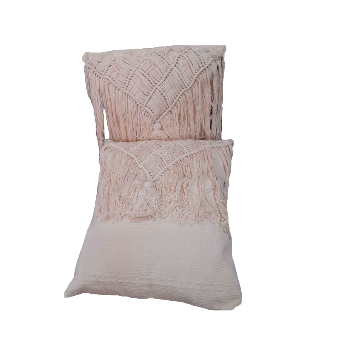 Cojines para Hamacas Beige claro con Fleco