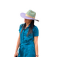 Sombrero Panameño Multicolor Figuras a Mano