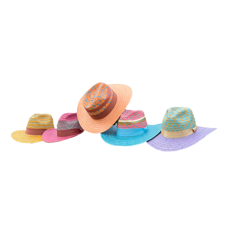 Sombrero Exclusivo Panameño Figuras Azules