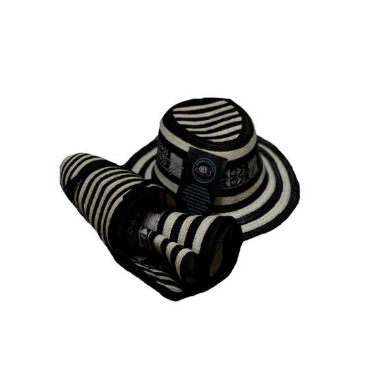 Combo Sombrero Corto + Estuche para Guardar