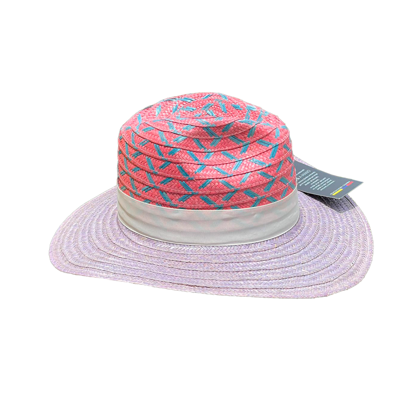 Sombrero Panameño Artesanal Multicolor Figuras
