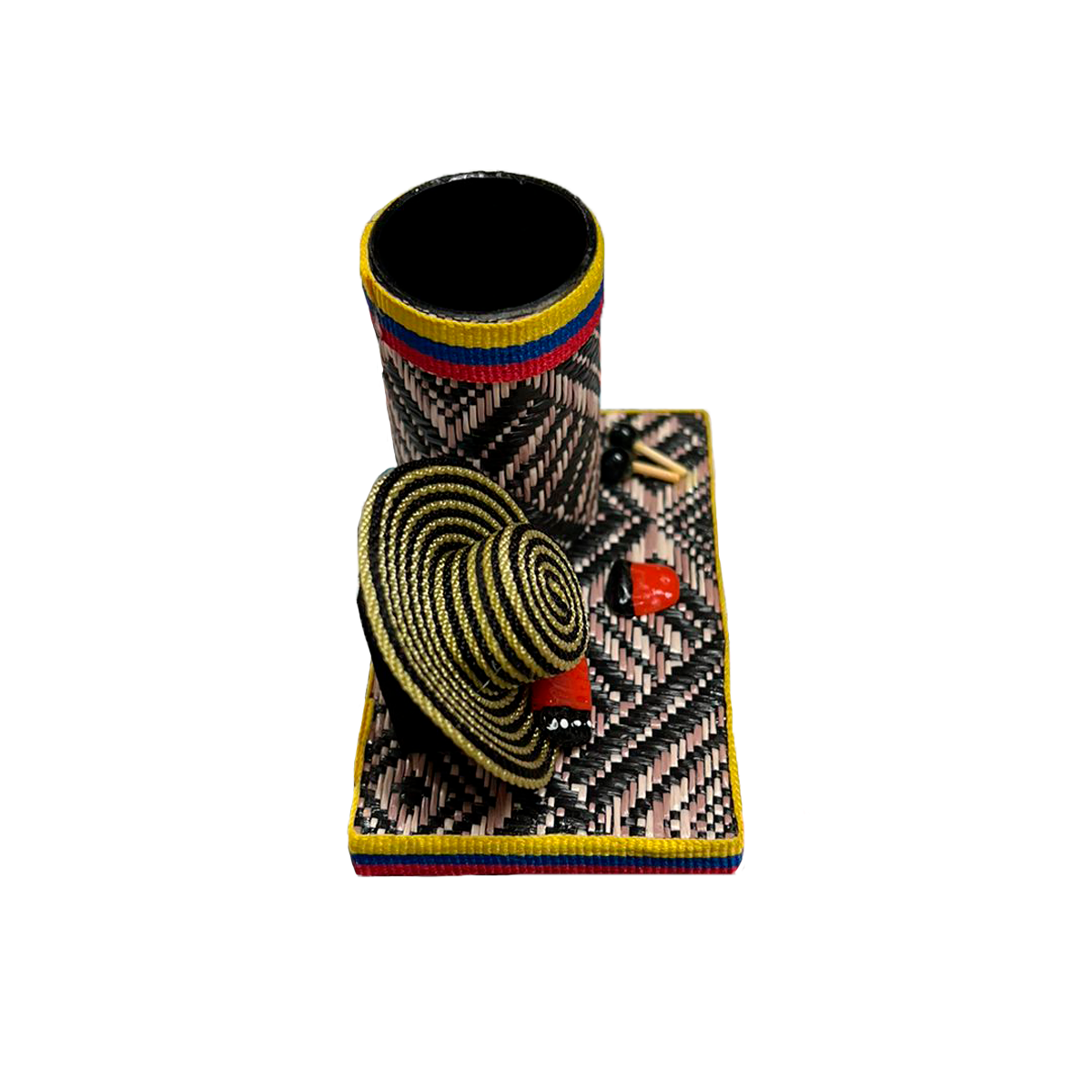 Portalápiz Artesanal Exclusivo Multicolor