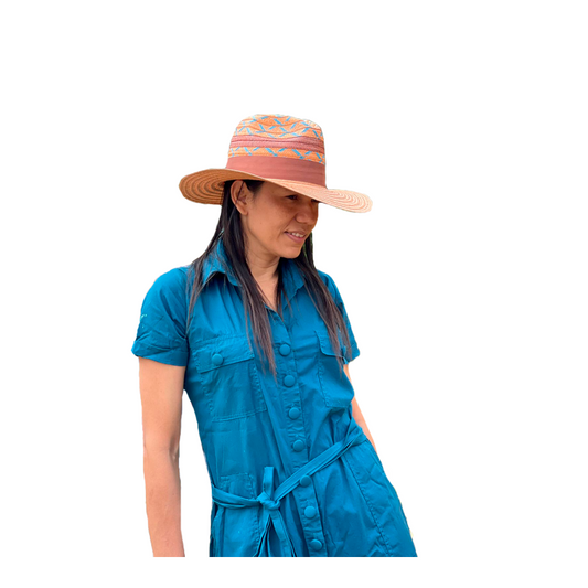 Sombrero Panameño Caña Flecha Diseño Fino MY