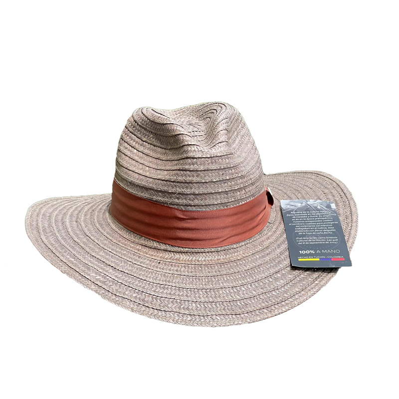 Sombrero Panameño Unicolor Caña Flecha