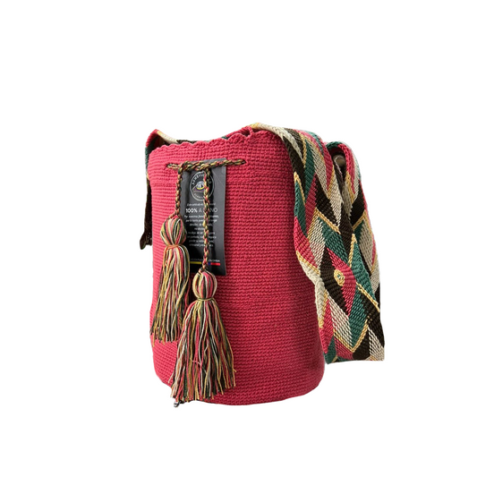 Mochila Wayu Exclusiva Rosa a Mano