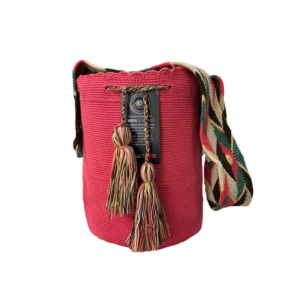 Mochila Wayu Exclusiva Rosa a Mano