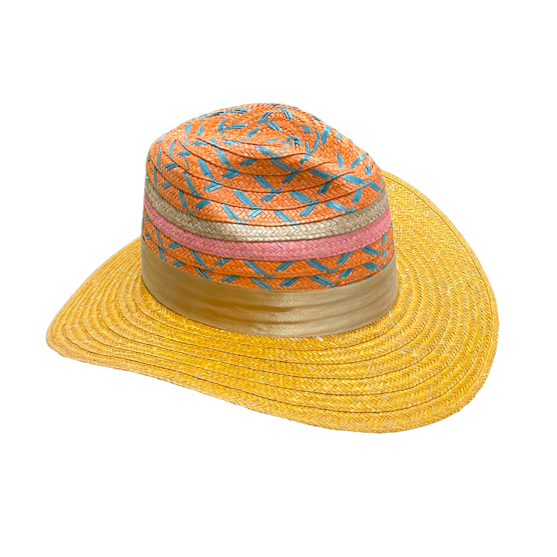 Sombrero Panameño Exclusivo Multicolor Fino
