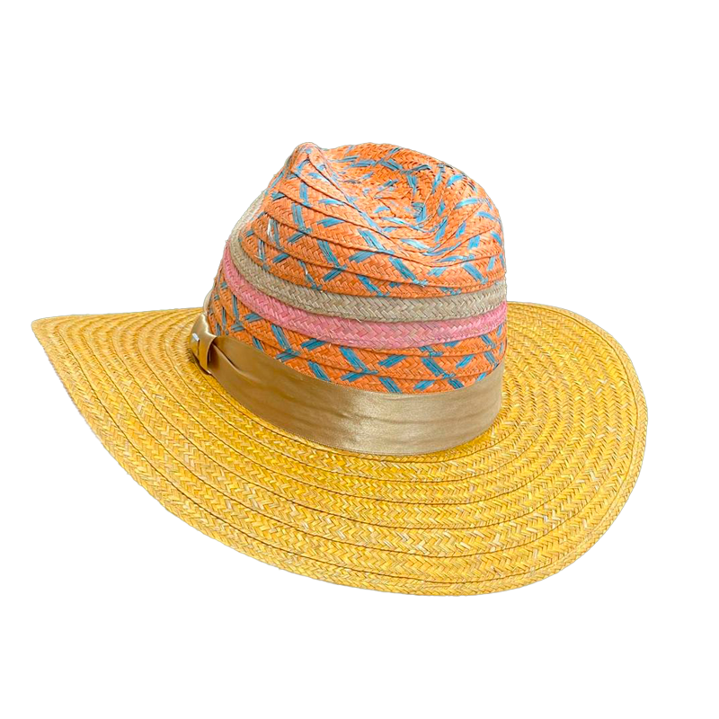 Sombrero Panameño Exclusivo Multicolor Fino