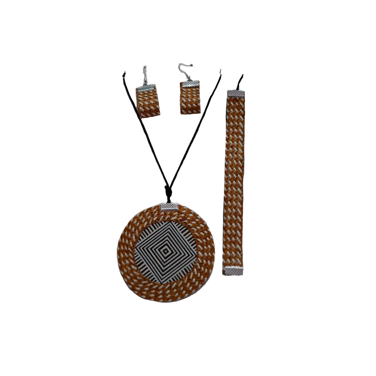 Juego De Accesorio Diseño en color marron con blanco