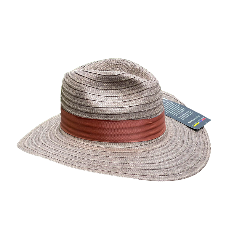 Sombrero Panameño Unicolor Caña Flecha