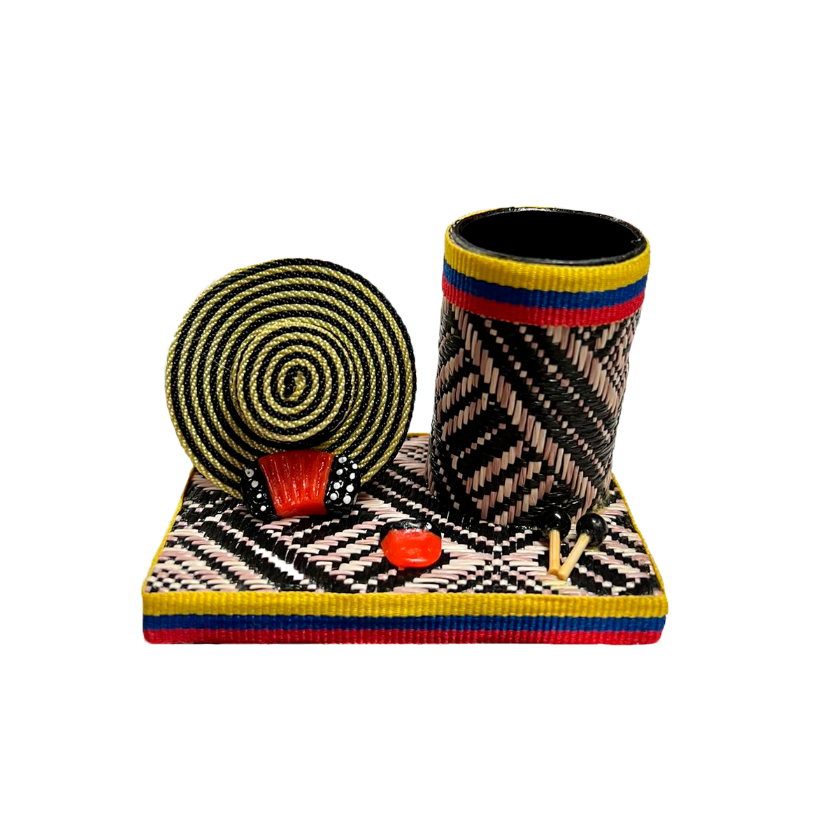 Portalápiz Artesanal Exclusivo Multicolor