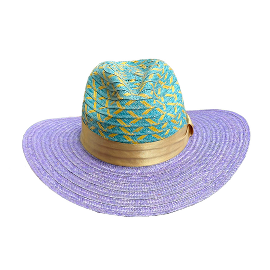 Sombrero Panameño Multicolor Figuras a Mano MY