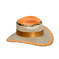 Sombrero Panameño Caña Flecha Diseño Naranja