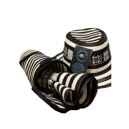 Combo Sombrero Corto + Estuche para Guardar