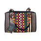 Bolso Caña Flecha Diseño Ajedrez Figuras