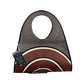 Bolso Exclusivo Caña Flecha Diseño Gris Marrón