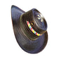 Sombrero Corto 27 Fibras Negro Diseño Tricolor