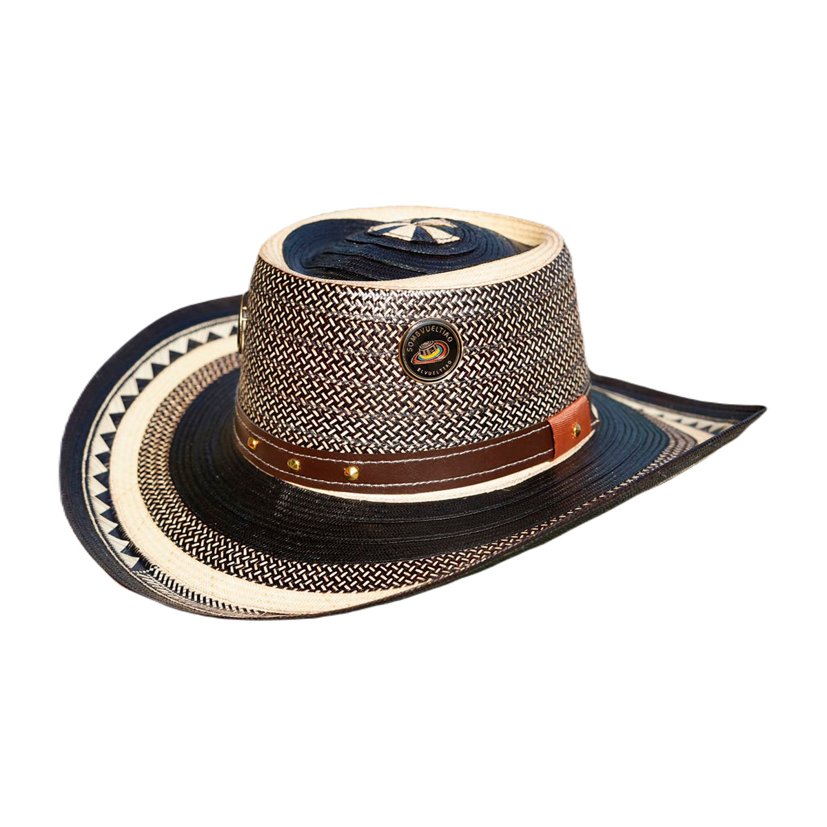 Sombrero Corto 27 Fibras Diseño Multicolor