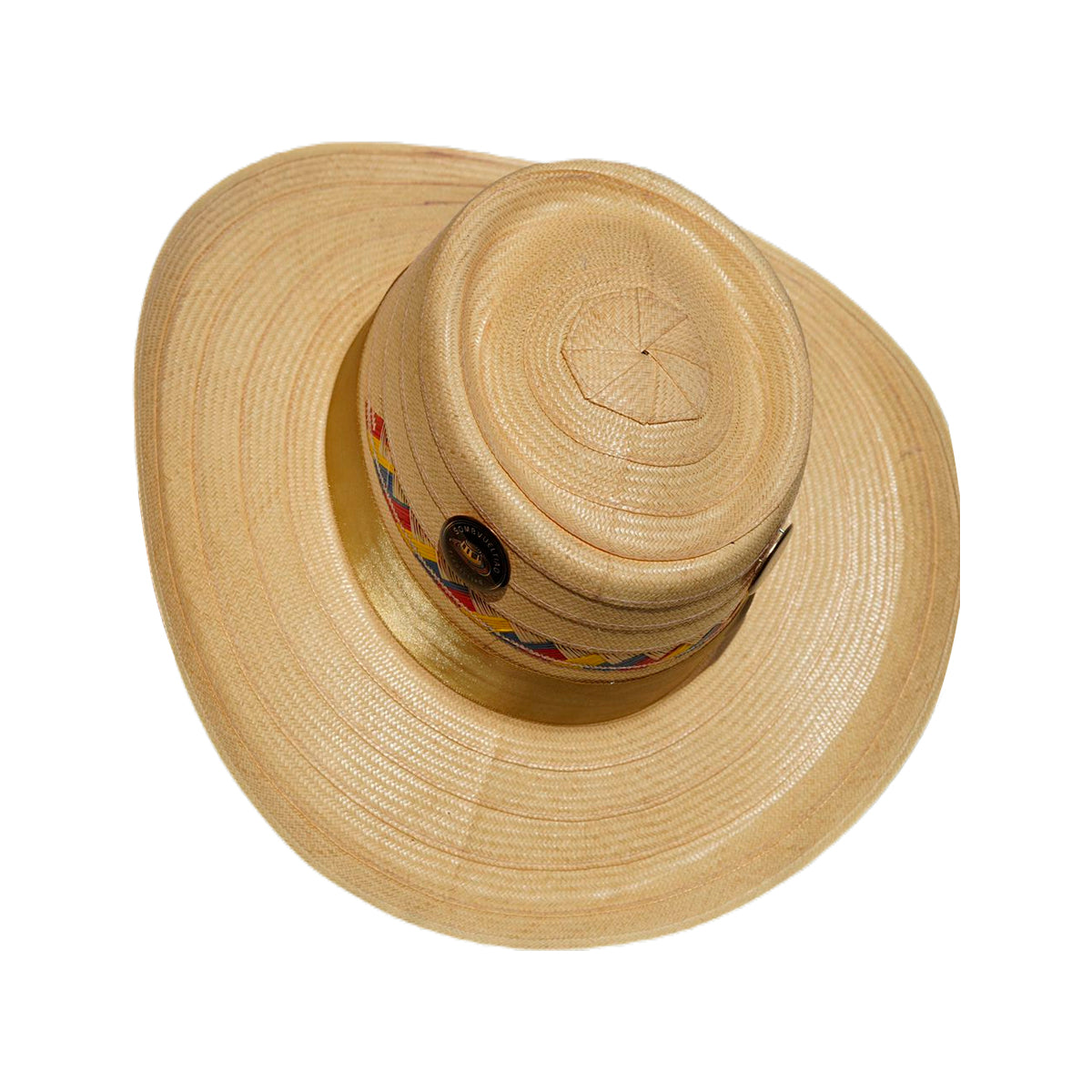 Sombrero Corto 33 Fibras Beige Pinta Tricolor