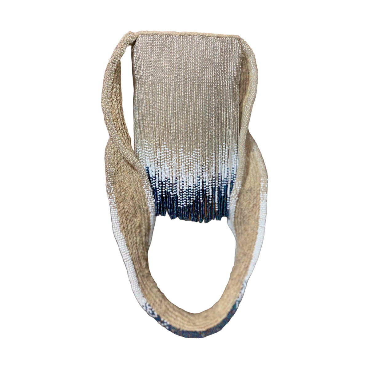 Mochila Multicolor Artesanal Fina a Mano Perlas