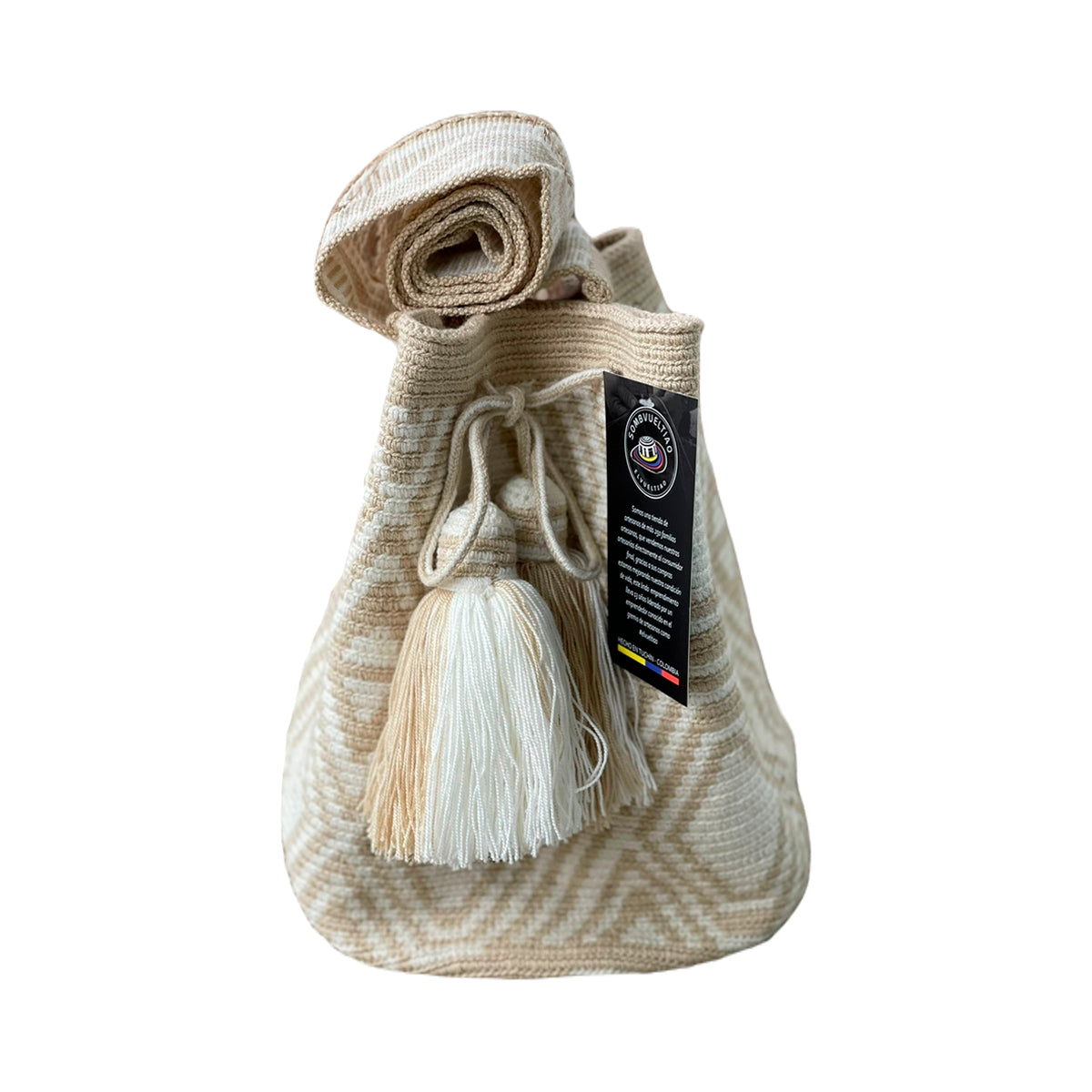 Mochila Wayuu Cruda Exclusiva Fina